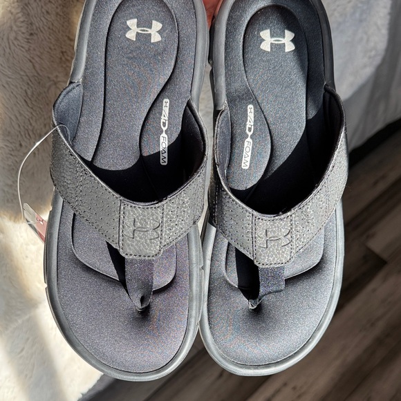 NWT Men Under Armour Black Sandals - Picture 8 of 8